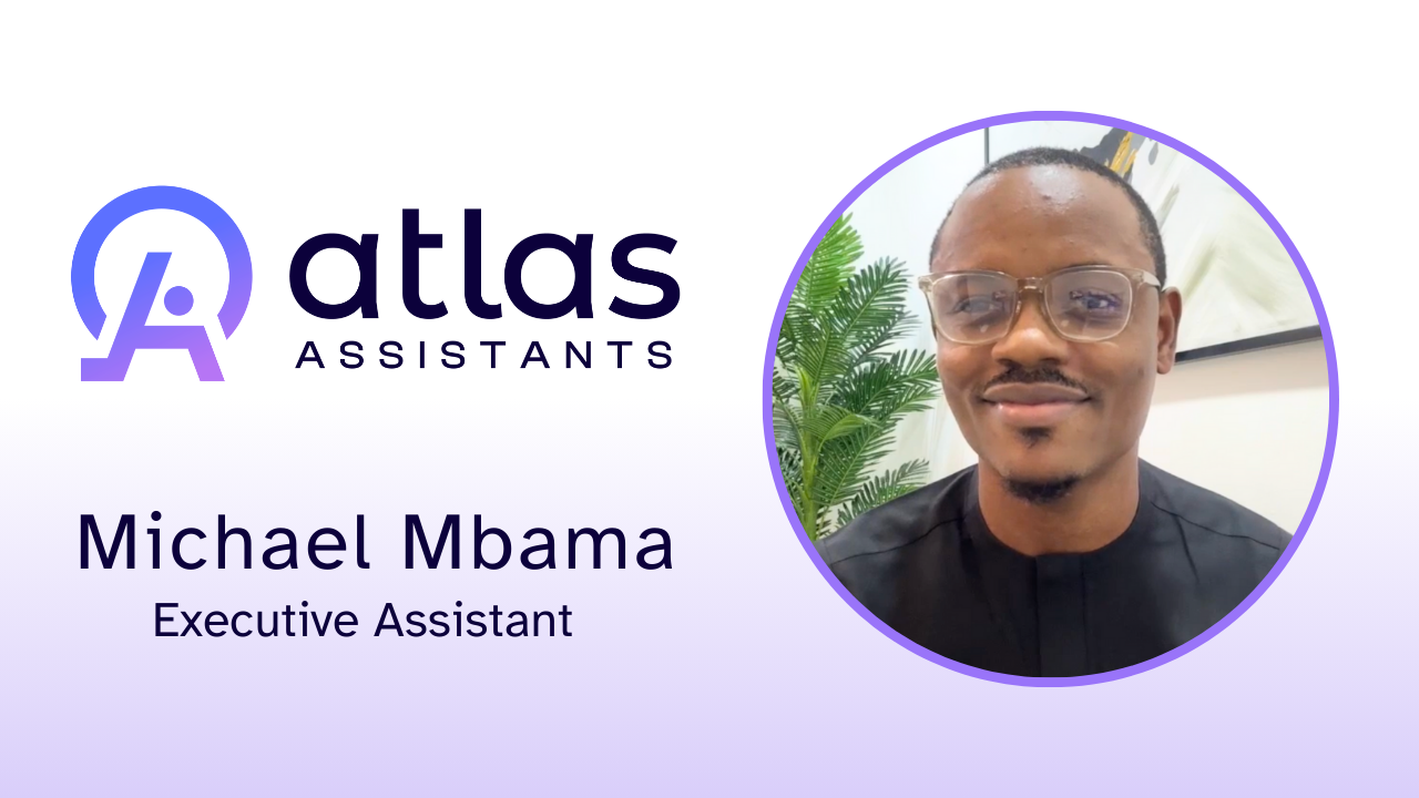 Michael Mbama tells their story about Atlas Assistants, LLC