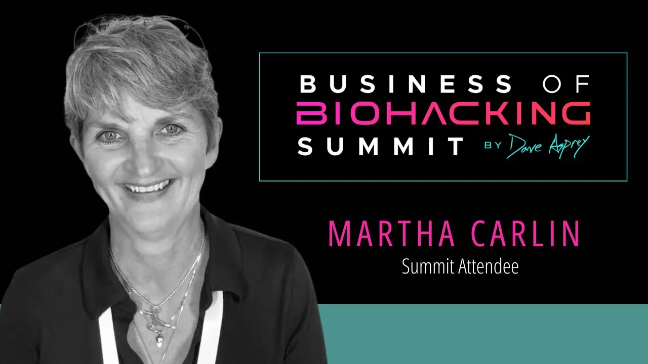 Martha Carlin tells their story about Business of Biohacking