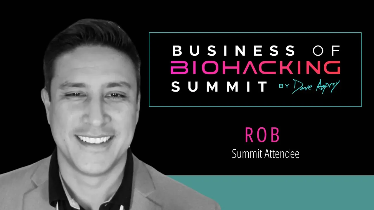 Rob tells their story about Business of Biohacking