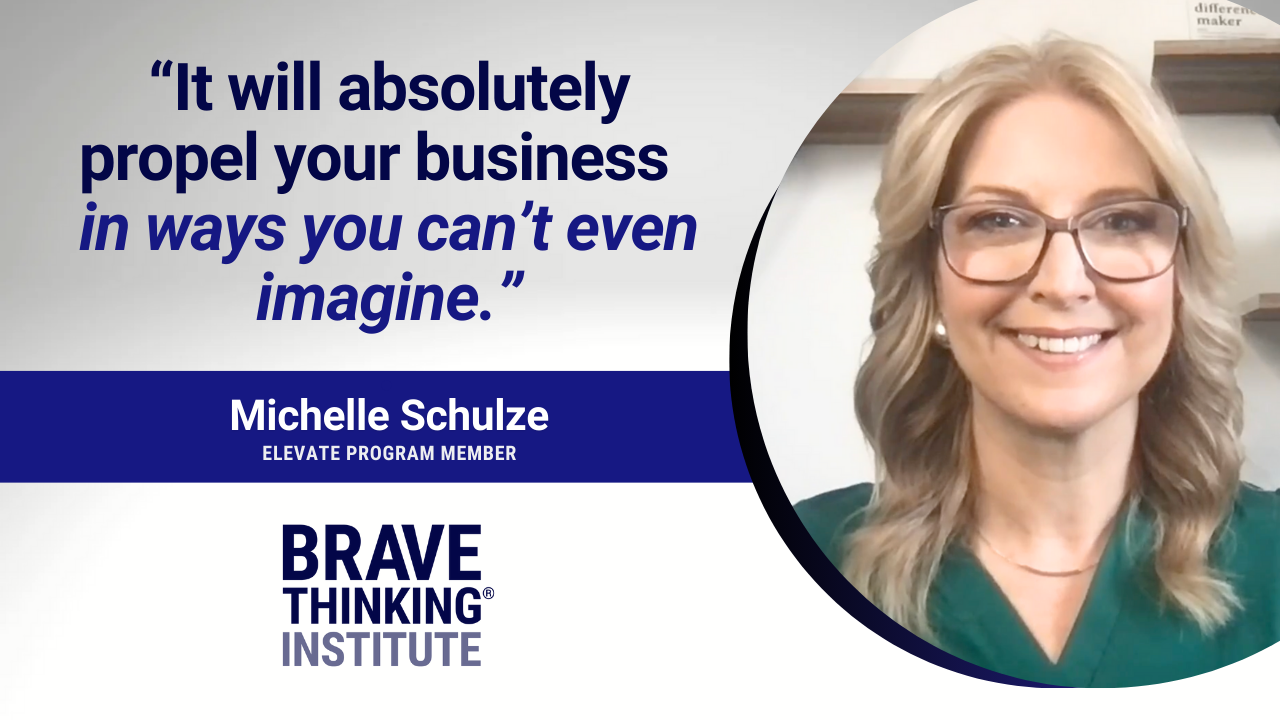 Michelle tells their story about Brave Thinking Institute