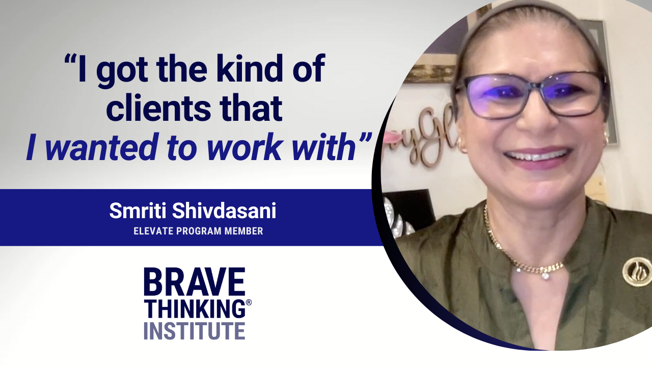 Smriti Shivdasani tells their story about Brave Thinking Institute