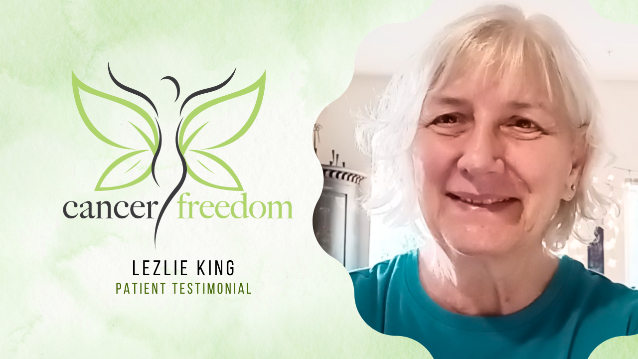 Lezlie King tells their story about Cancer Freedom Katrina Foe