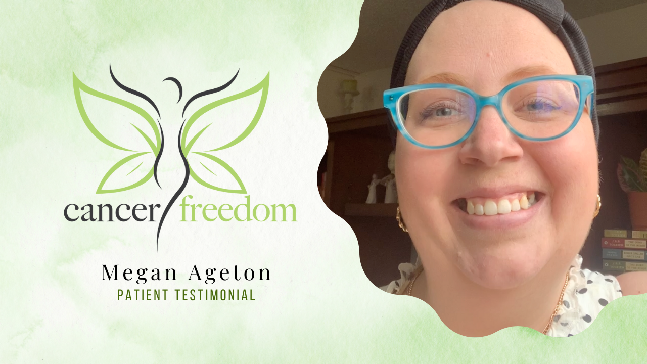 Megan Ageton tells their story about Cancer Freedom Katrina Foe