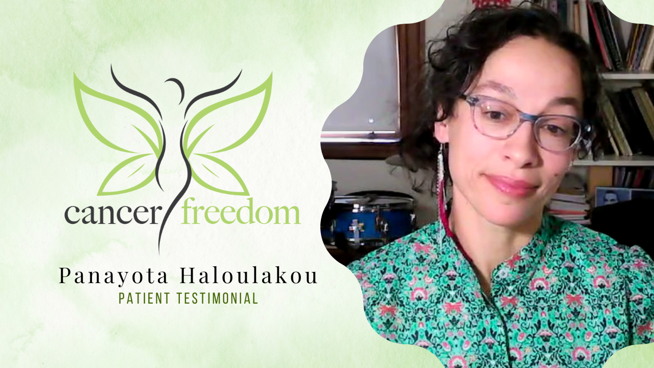 Panayota Haloulakou tells their story about Cancer Freedom Katrina Foe