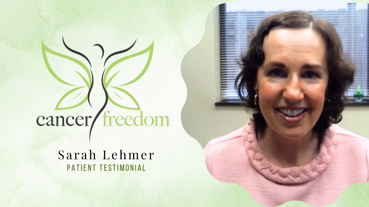 Sarah Lehmer tells their story about Cancer Freedom Katrina Foe