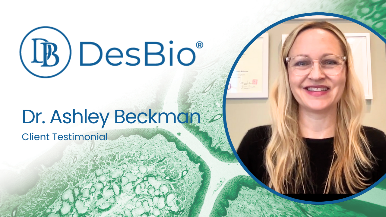 Dr. Ashley Beckman tells their story about Des Bio