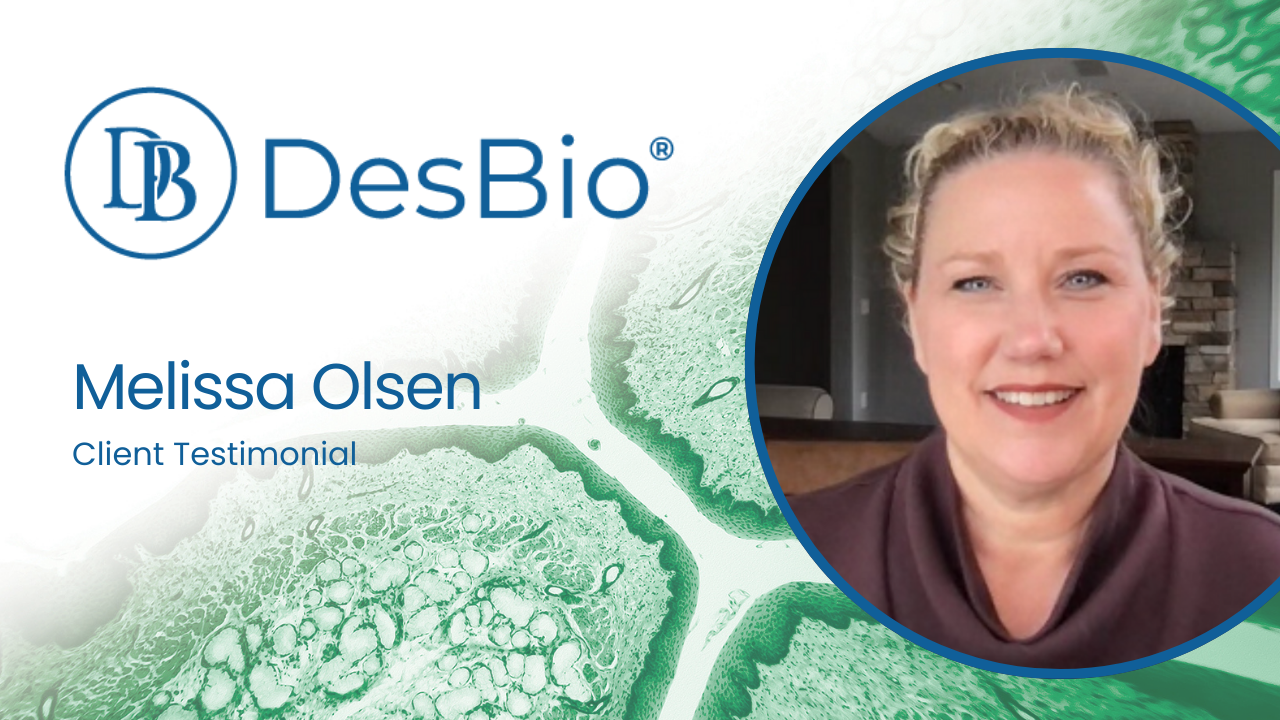 Melissa Olson tells their story about Des Bio
