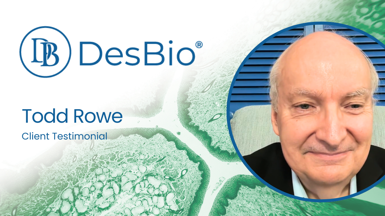 Todd Rowe tells their story about Des Bio
