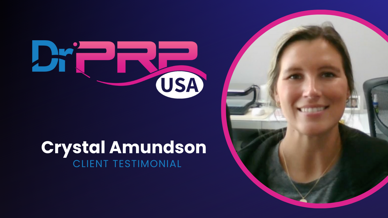 Crystal Amundson tells their story about Dr PRP