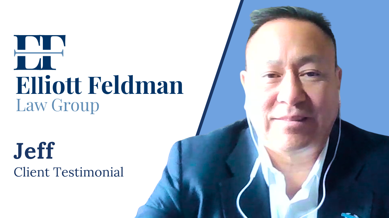 Jeff tells their story about Elliott Feldman Law Group