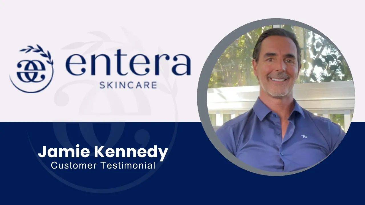 Jamie Kennedy tells their story about Entera Skincare