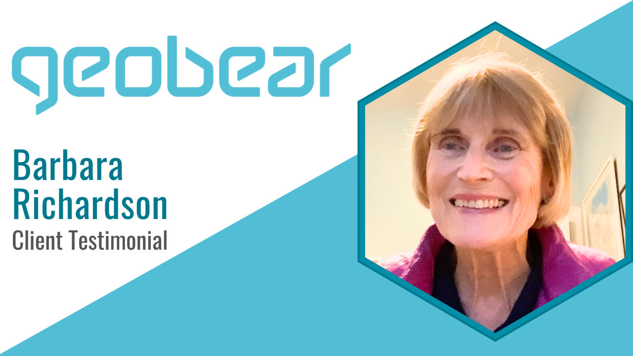 Barbara Richardson tells their story about Geobear