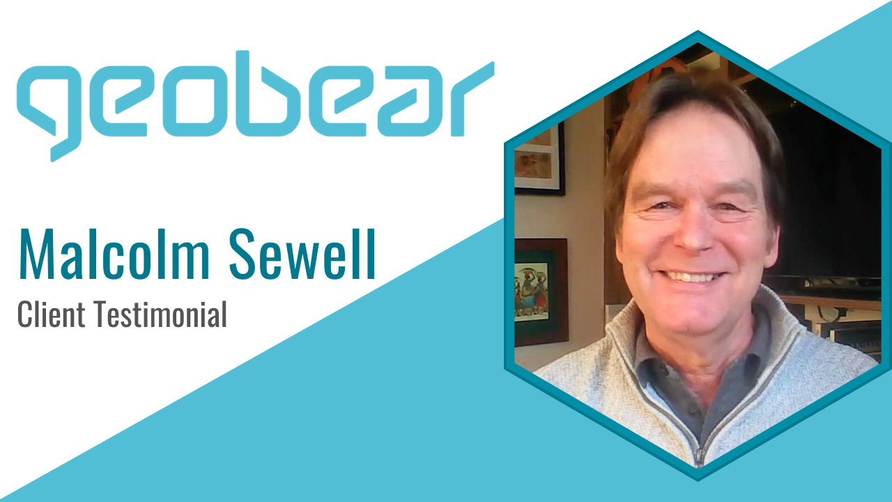 Malcolm Sewell tells their story about Geobear