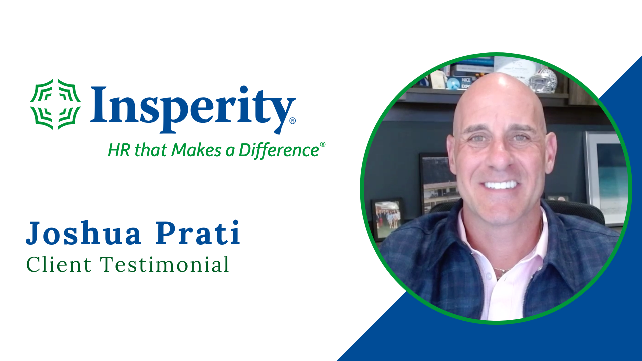 Joshua Prati tells their story about Insperity