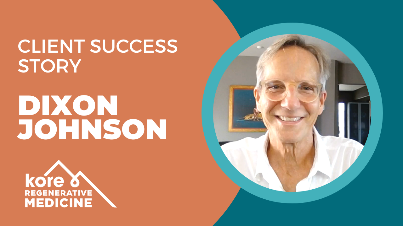 Dixon Eugene Johnson tells their story about Kore Regenerative Medicine