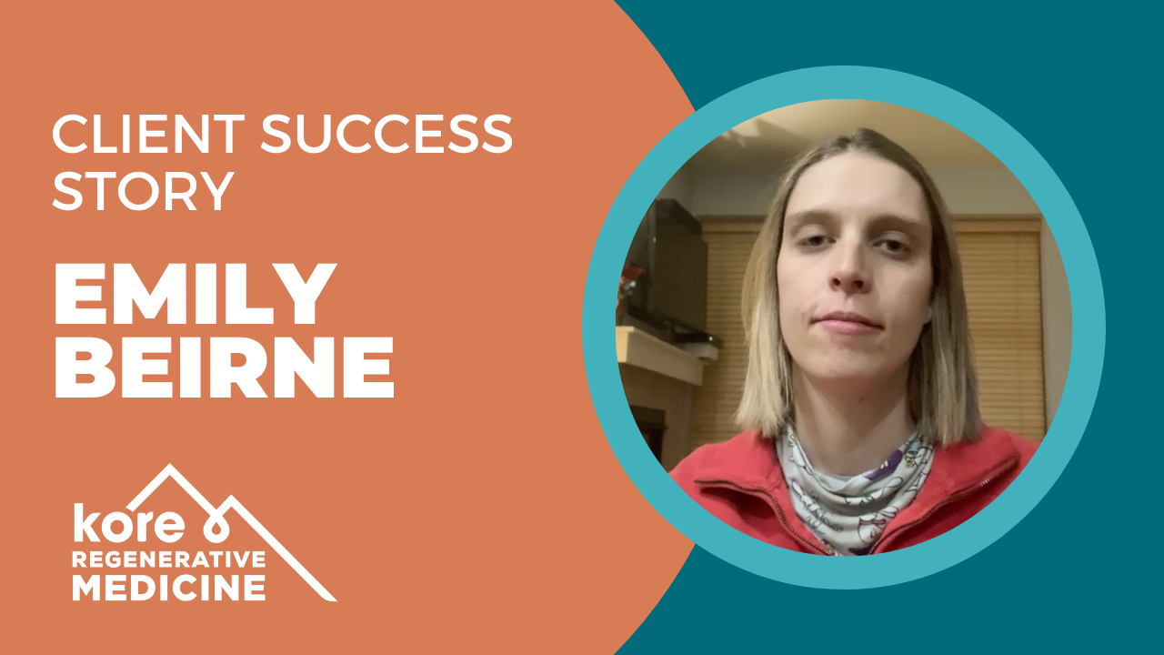 Emily Beirne tells their story about Kore Regenerative Medicine