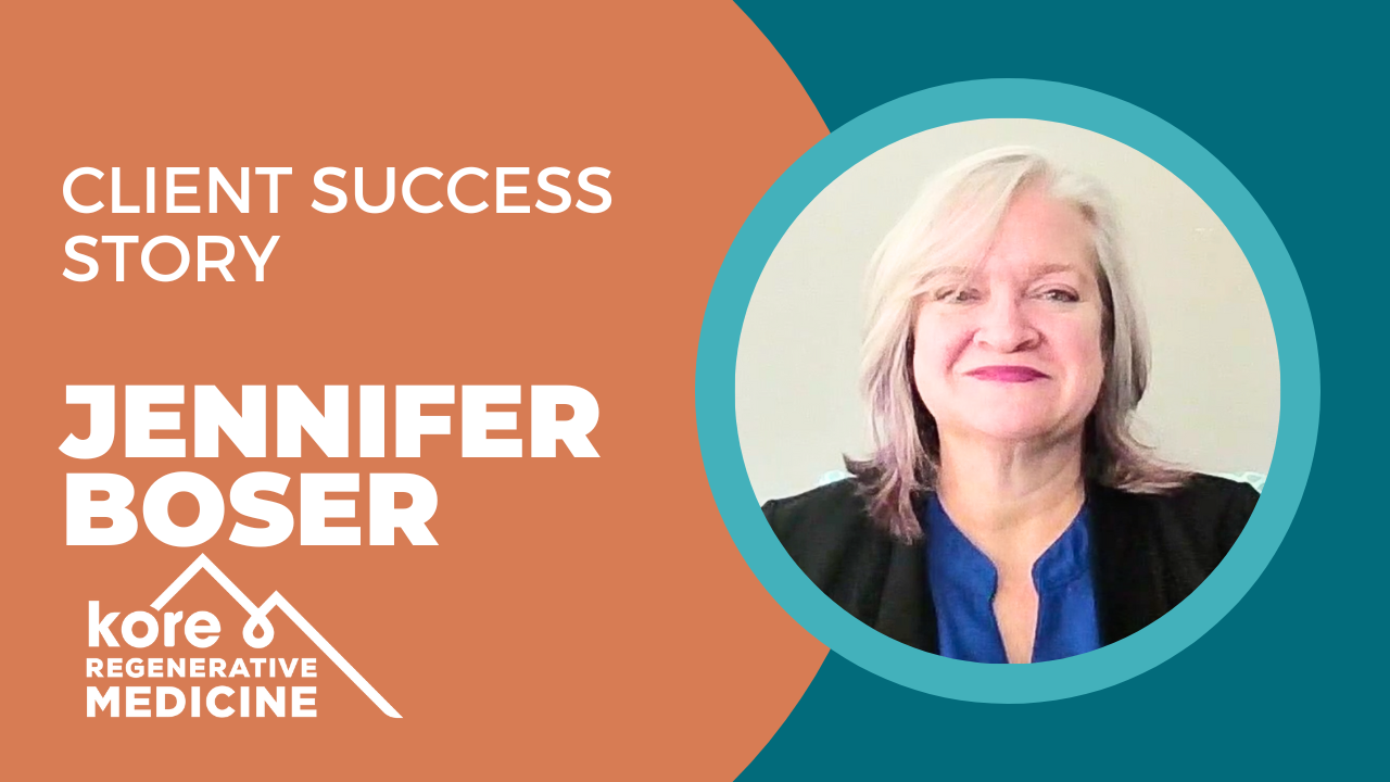 Jennifer Boser tells their story about Kore Regenerative Medicine