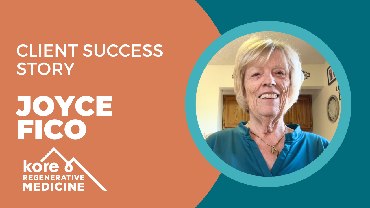 Joyce Fico tells their story about Kore Regenerative Medicine