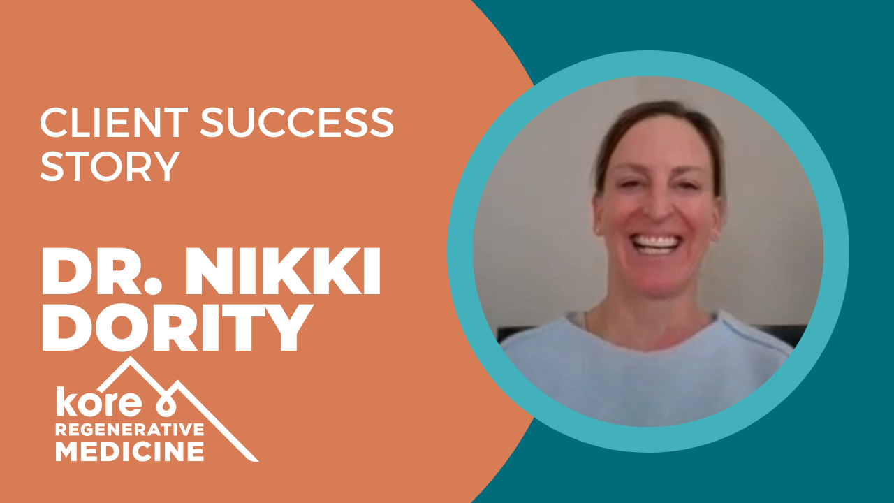 Nikki Dority tells their story about Kore Regenerative Medicine