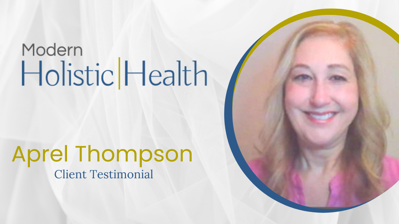 Aprel Thompson tells their story about Modern Holistic Health