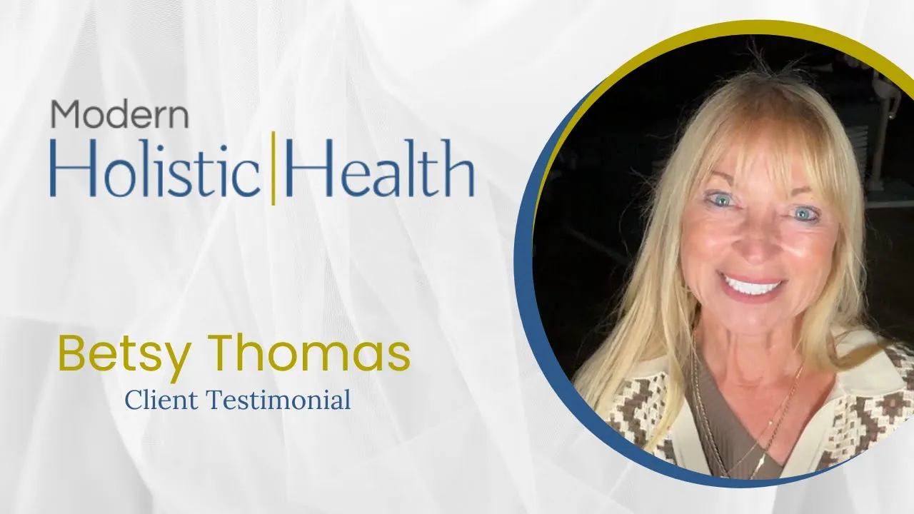 Betsy Thomas tells their story about Modern Holistic Health