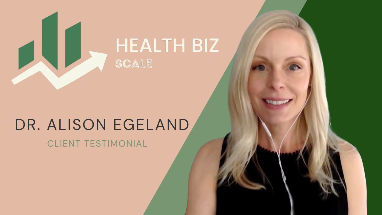Dr. Alison Egeland tells their story about Health Biz Scale