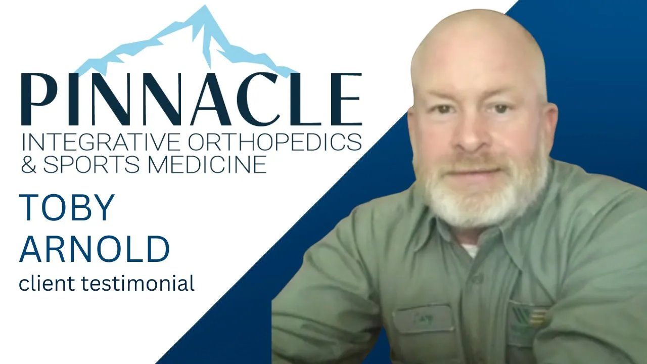 Toby Arnold tells their story about pinnacle integrative orthopedic sports and medicine