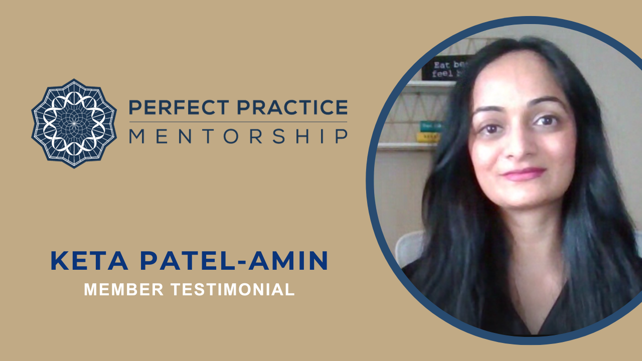 Keta Patel-Amin tells their story about Perfect Practice