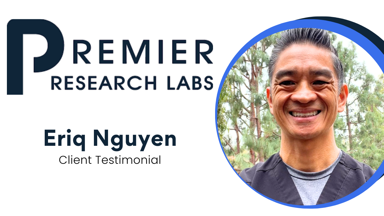 eriq nguyen tells their story about Premier Research Labs (PRL)