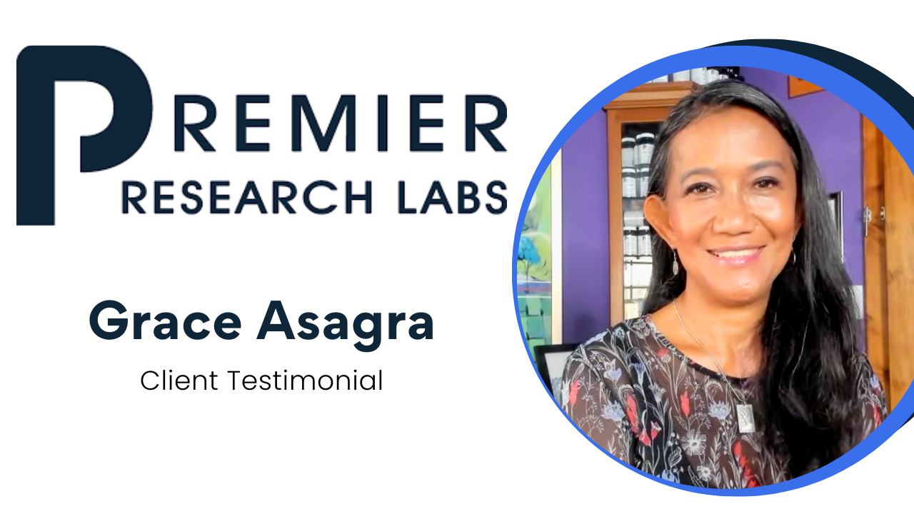 Grace Asagra tells their story about Premier Research Labs (PRL)