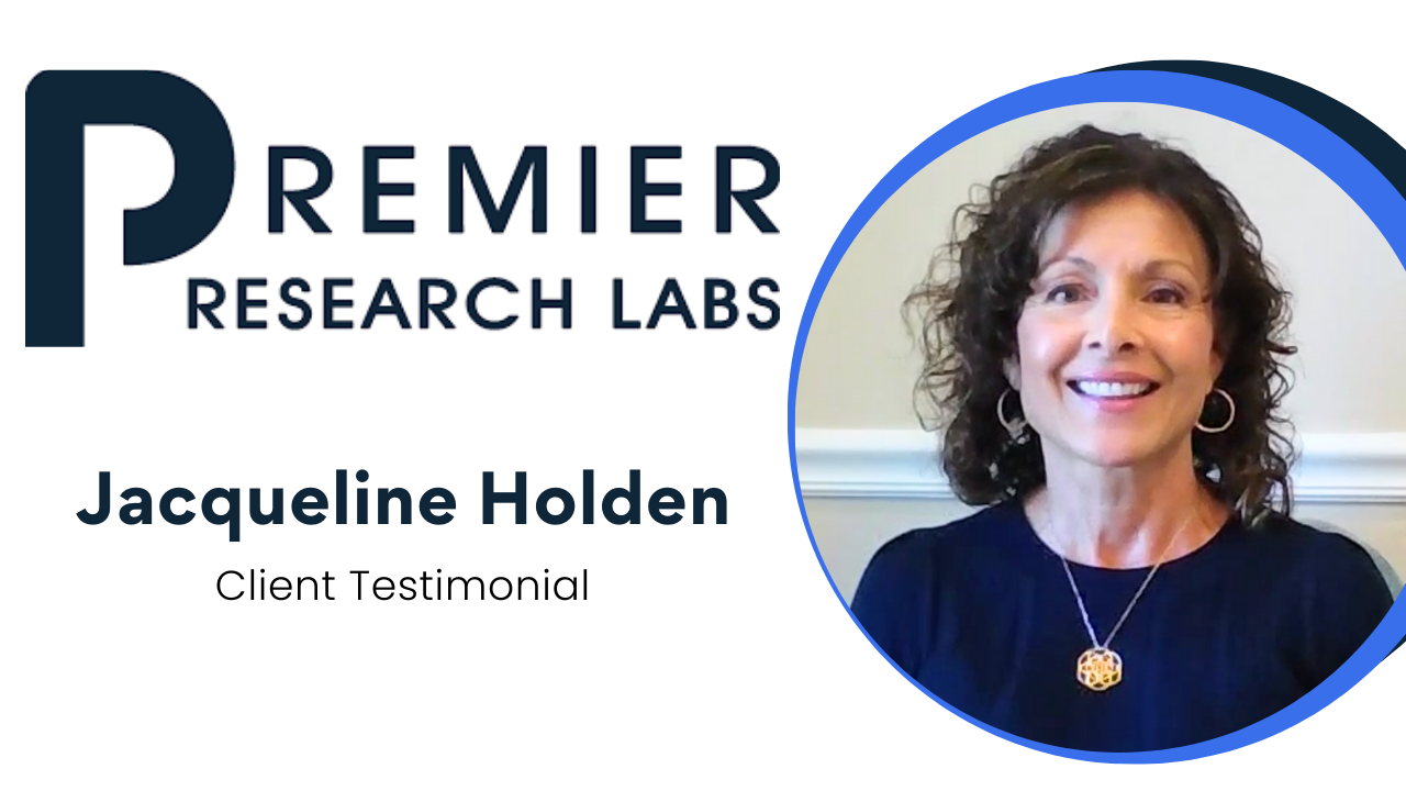 Jacqueline Holden tells their story about Premier Research Labs (PRL)