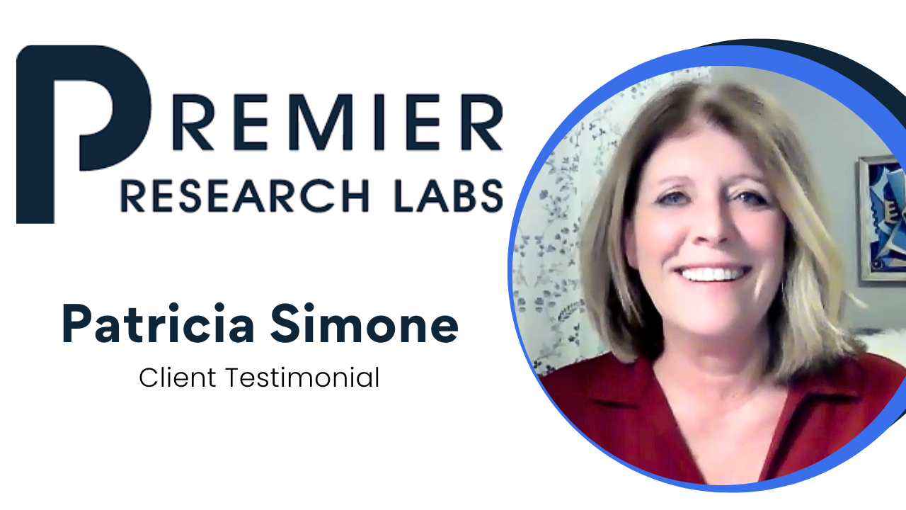 Patricia Simone tells their story about Premier Research Labs (PRL)