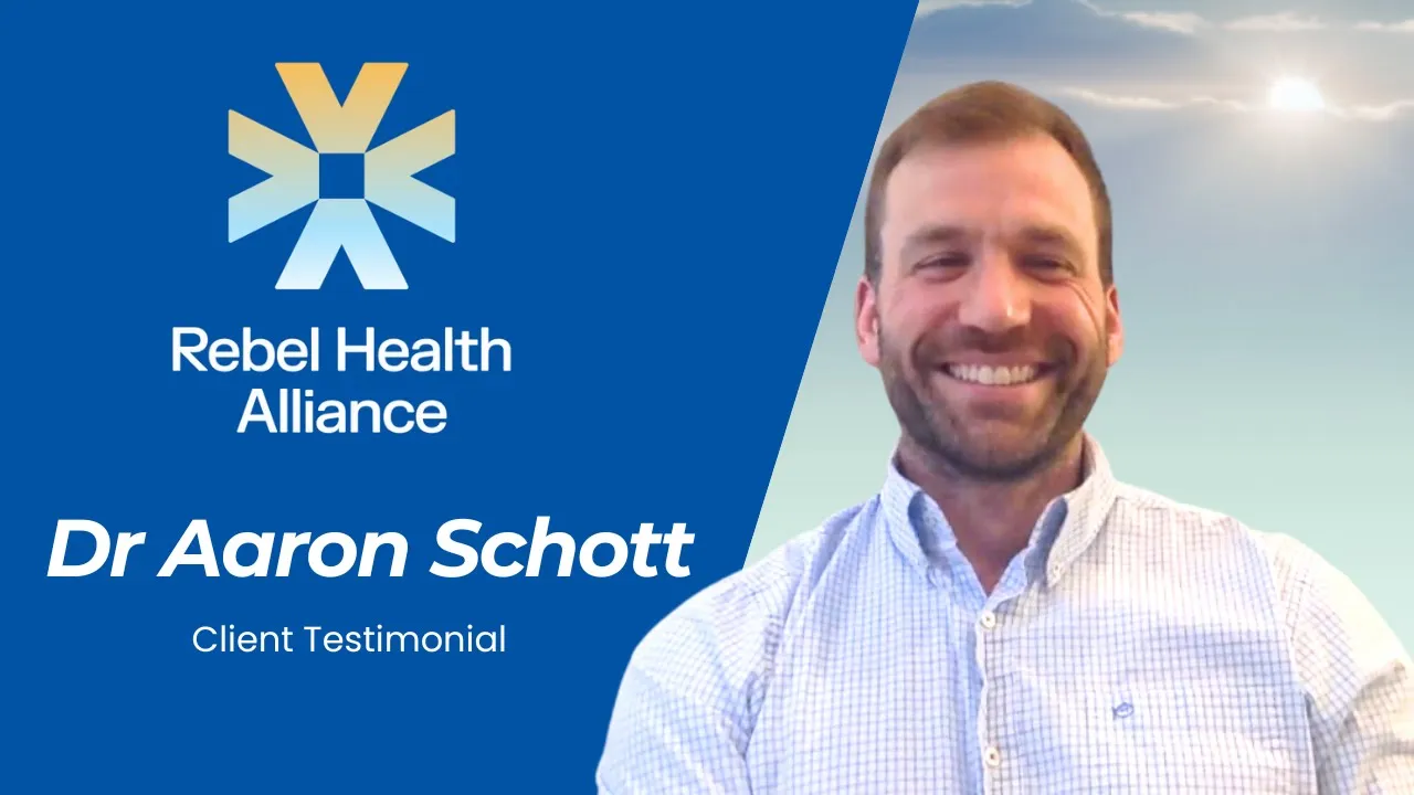 Aaron Schott tells their story about Rebel Health Alliance