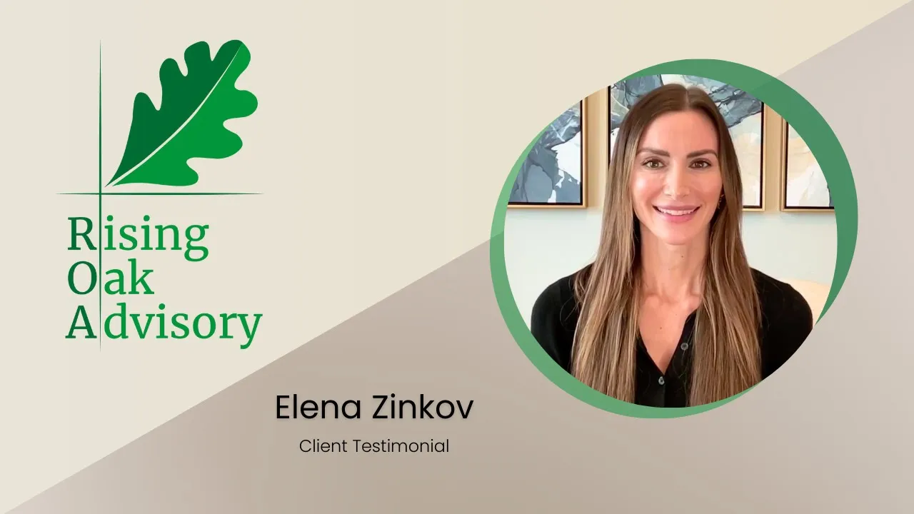 Elena Zinkov tells their story about Rising Oak Advisory