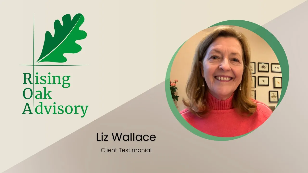 Liz Wallace tells their story about Rising Oak Advisory