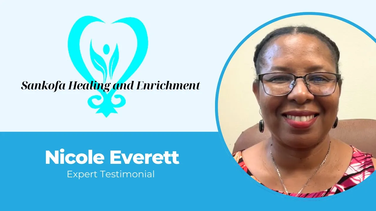 Nicole Everett tells their story about Sankofa Healing