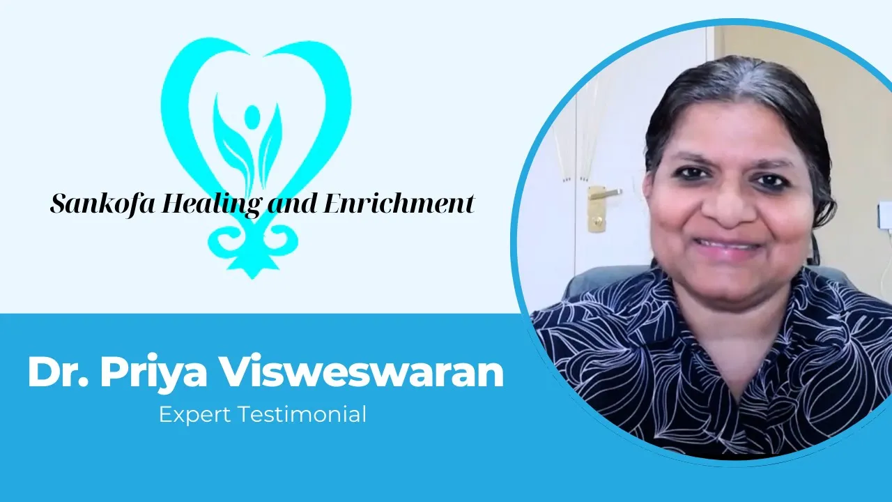 PRIYA V BALAKRISHNAN tells their story about Sankofa Healing
