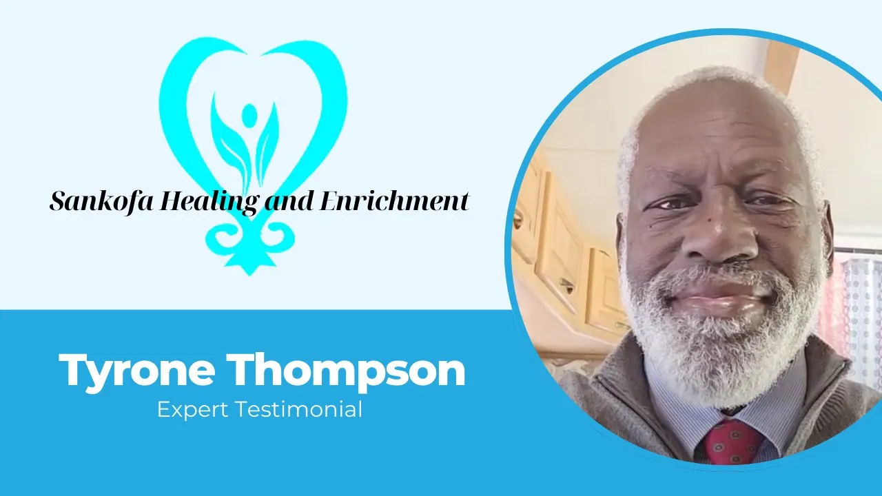 Tyrone Thompson tells their story about Sankofa Healing