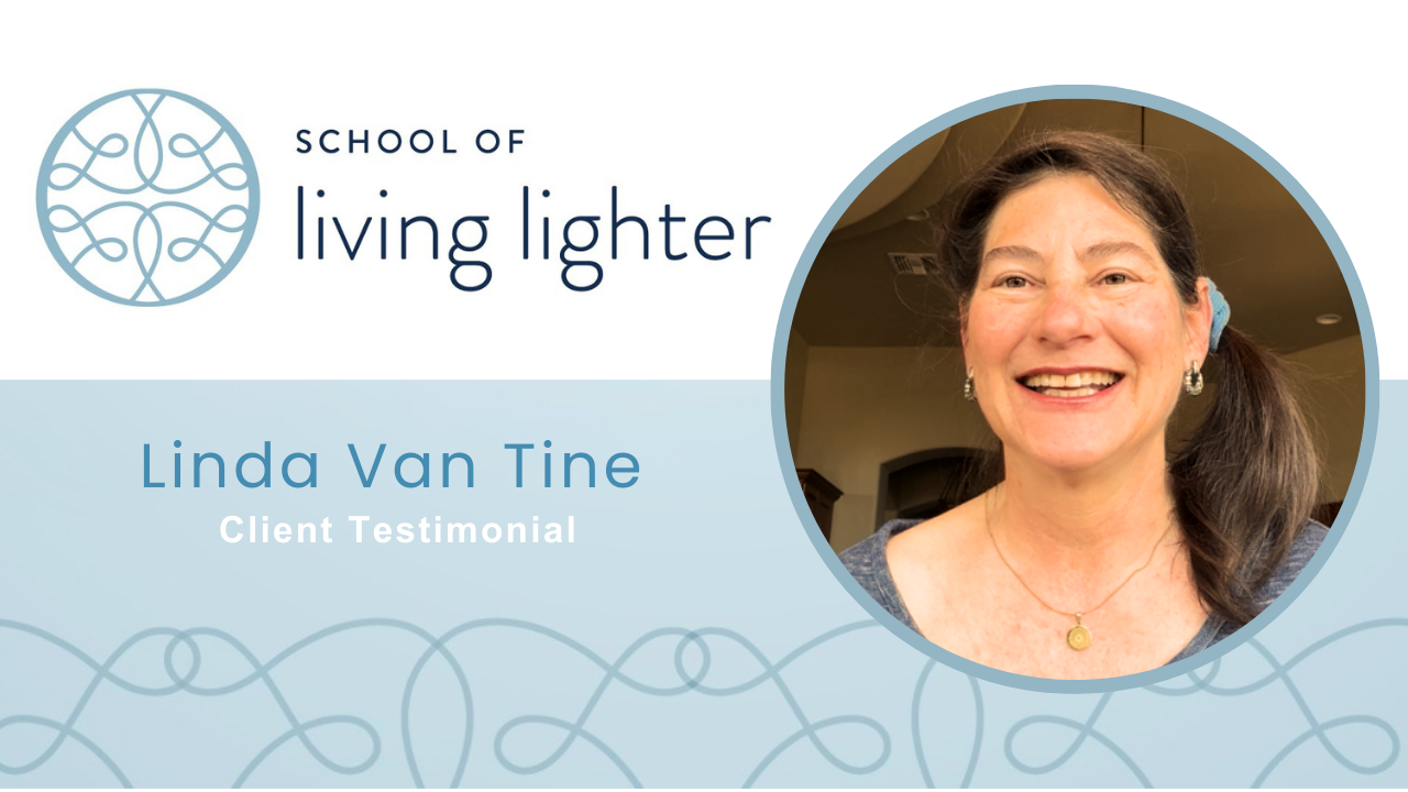 Linda Van Tine tells their story about School of Living Lighter