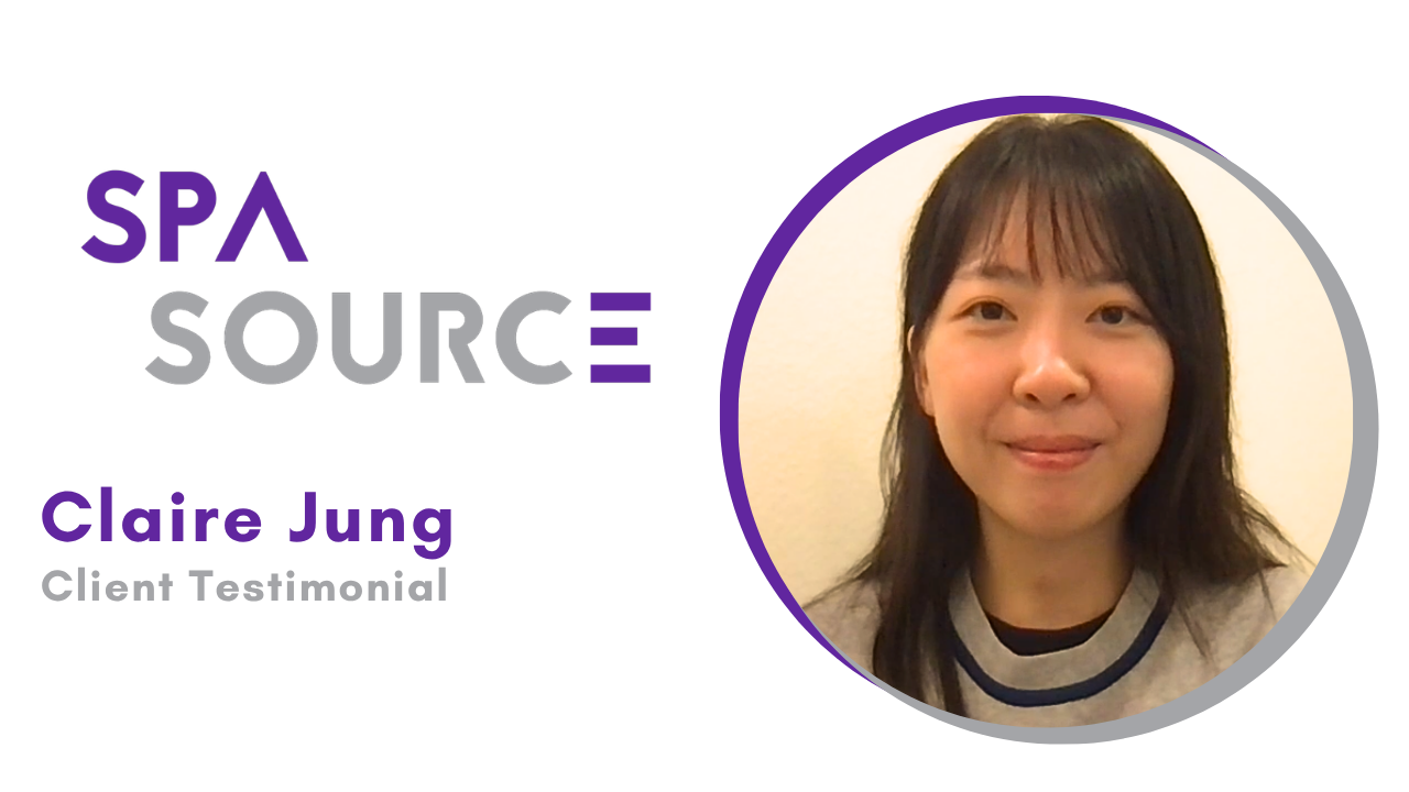 Claire Jung tells their story about SPA SOURCE LLC