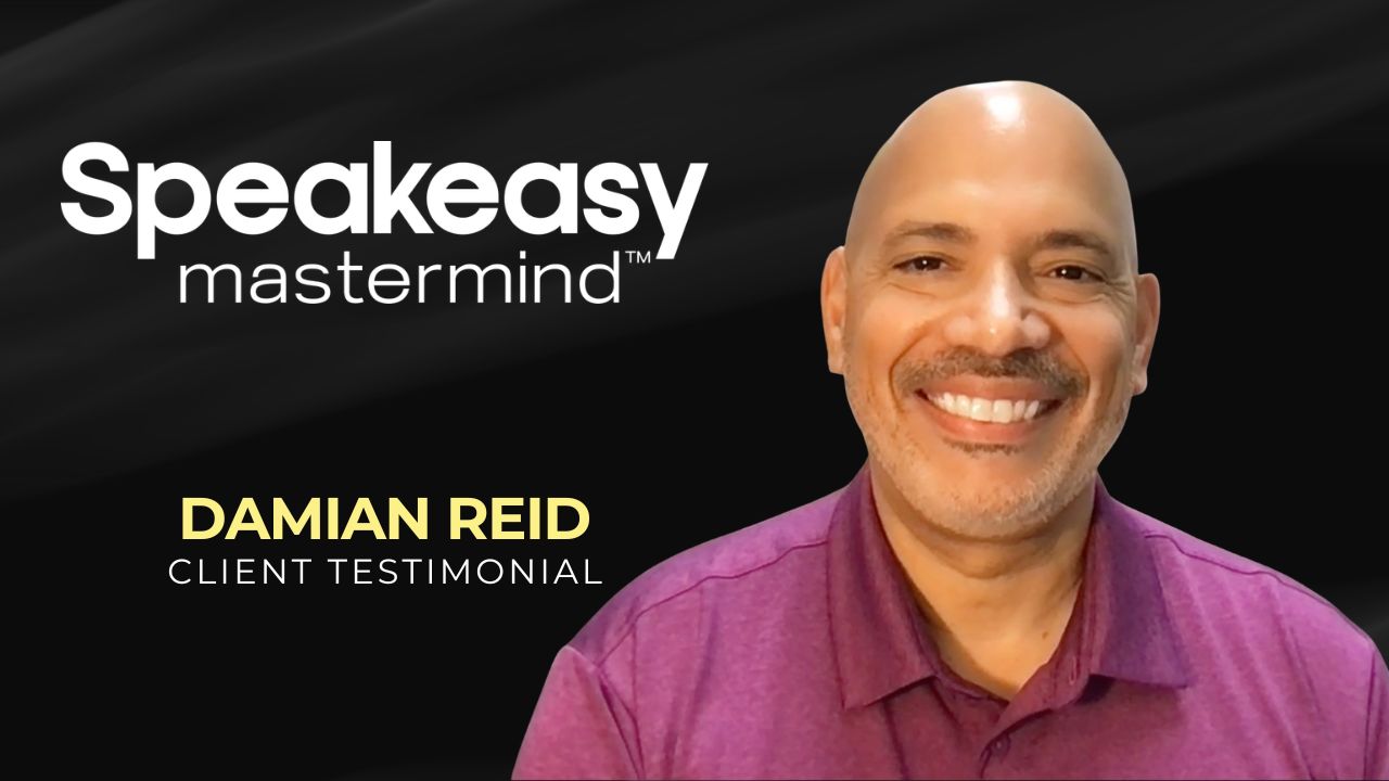 Damian Reid shares their experience with Speakeasy Mastermind