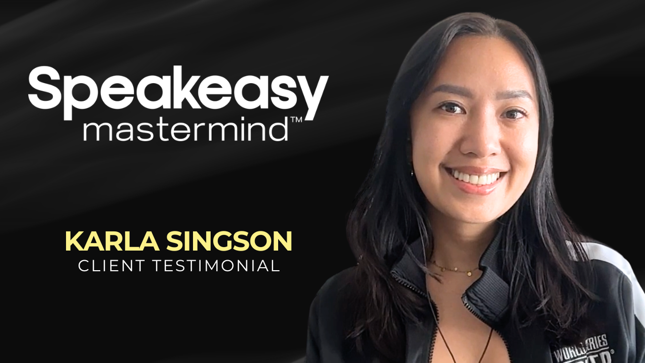 Karla Singson tells their story about Speakeasy Mastermind