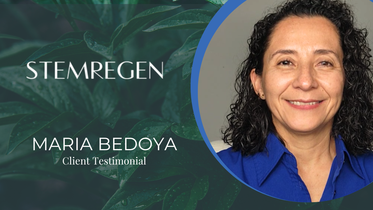 Maria Bedoya tells their story about STEM Regen