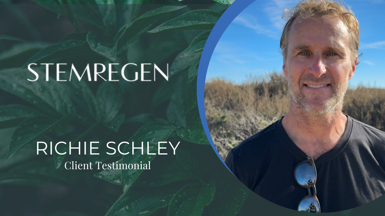 Richie Schley tells their story about STEM Regen