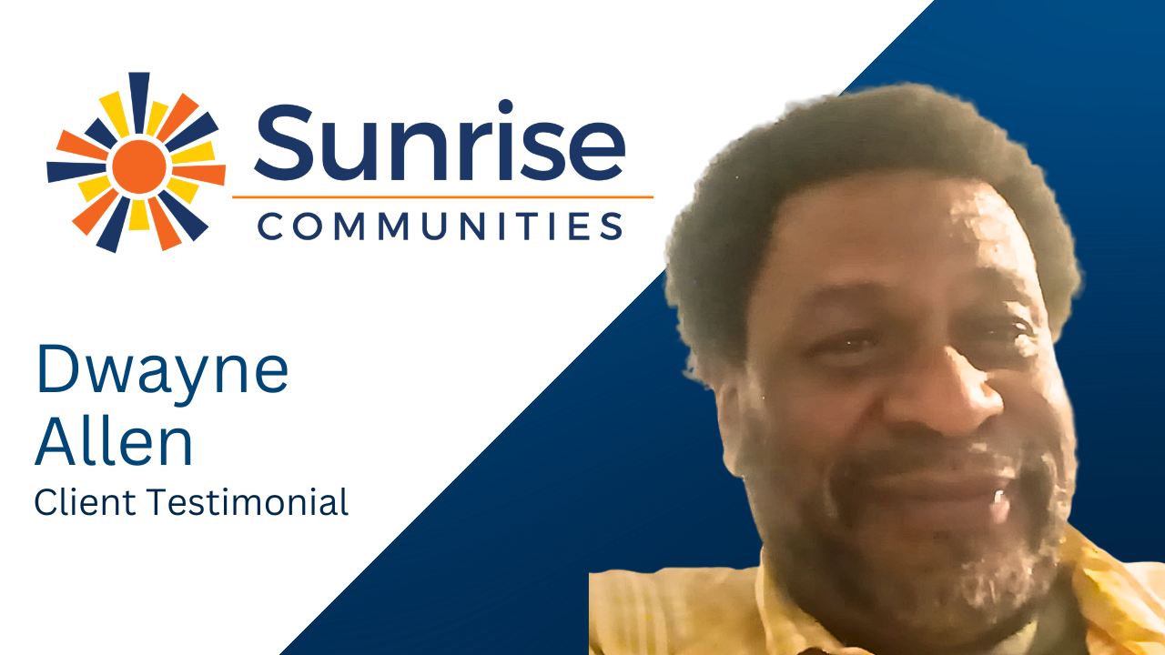 Dwayne Allen tells their story about Sunrise Community
