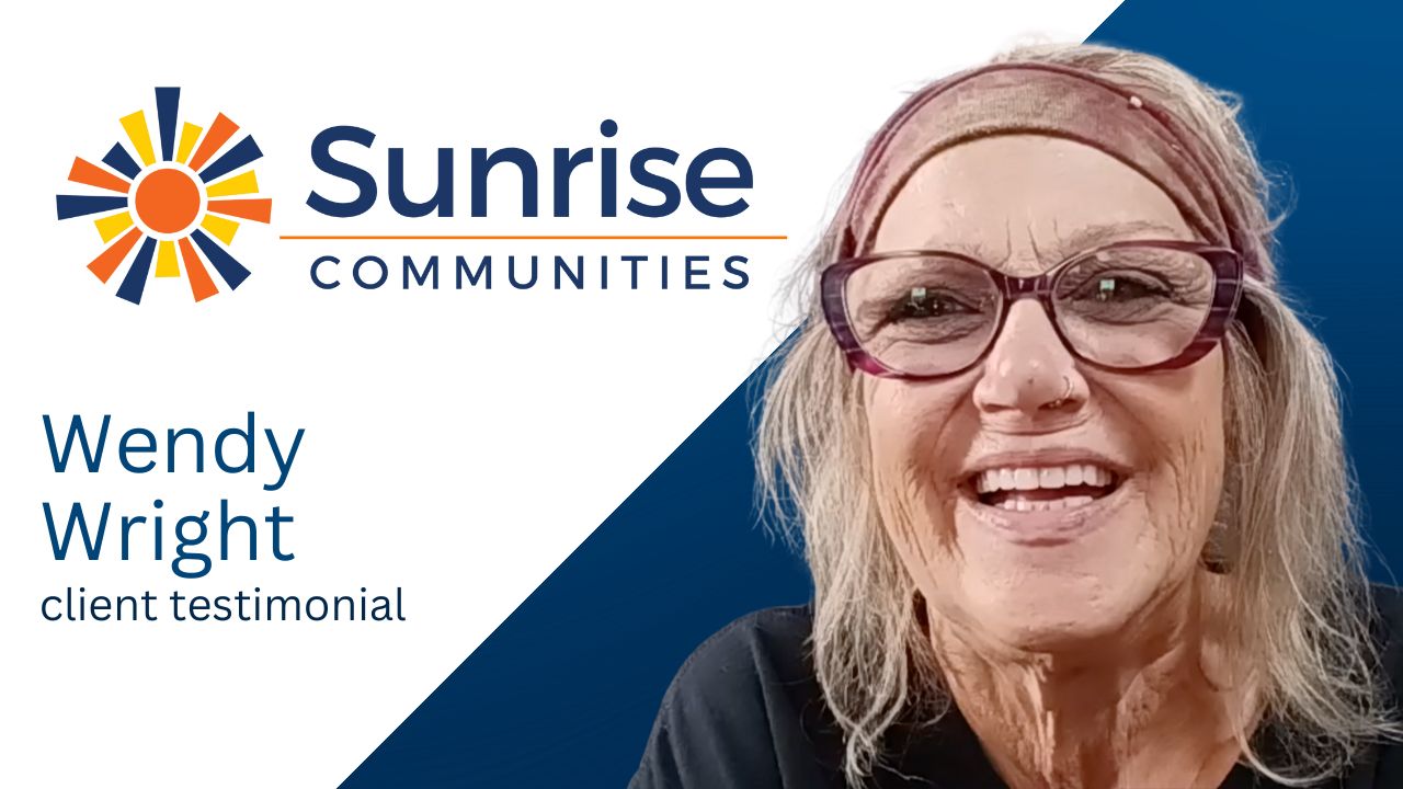 Wendy Wright tells their story about Sunrise Community