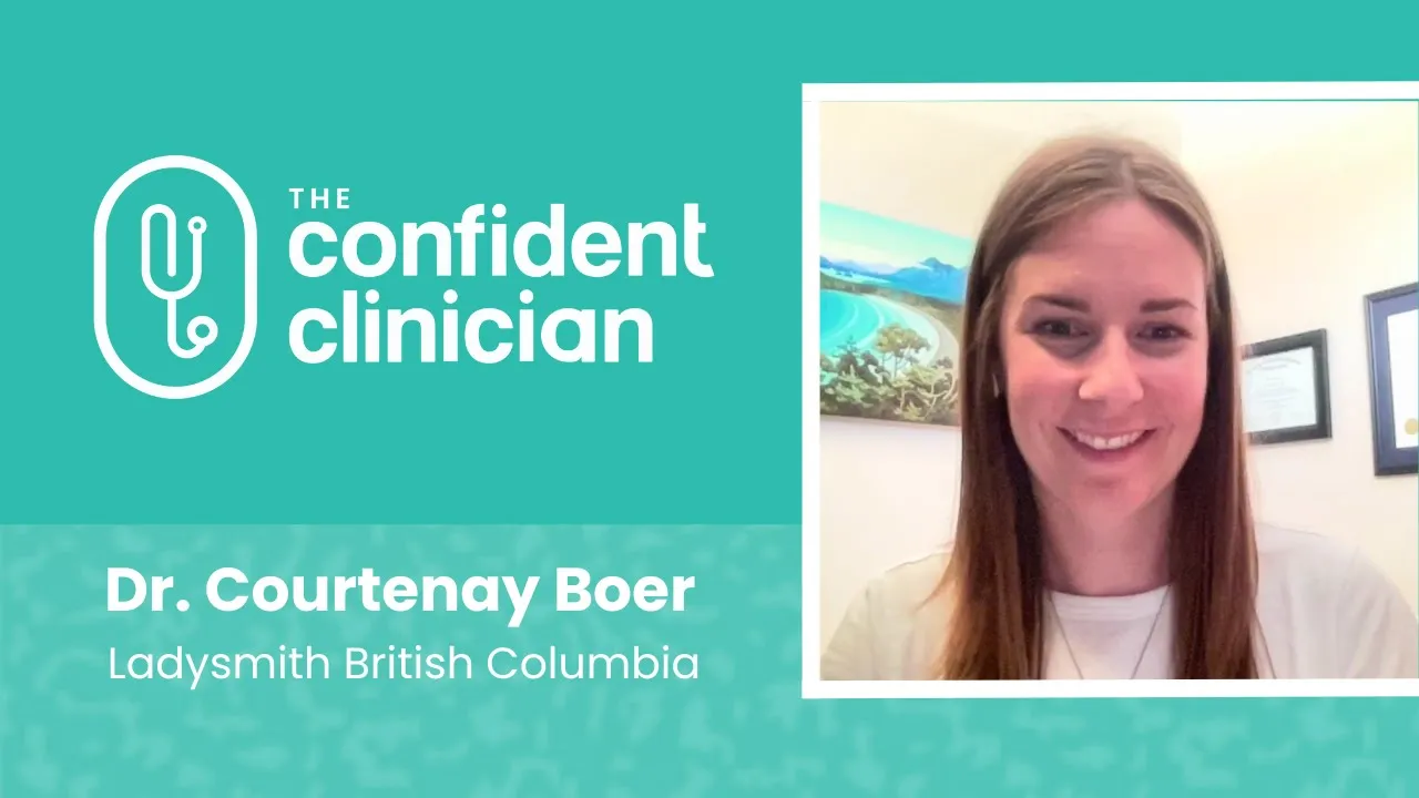 Courtenay Boer tells their story about The Confident Clinician