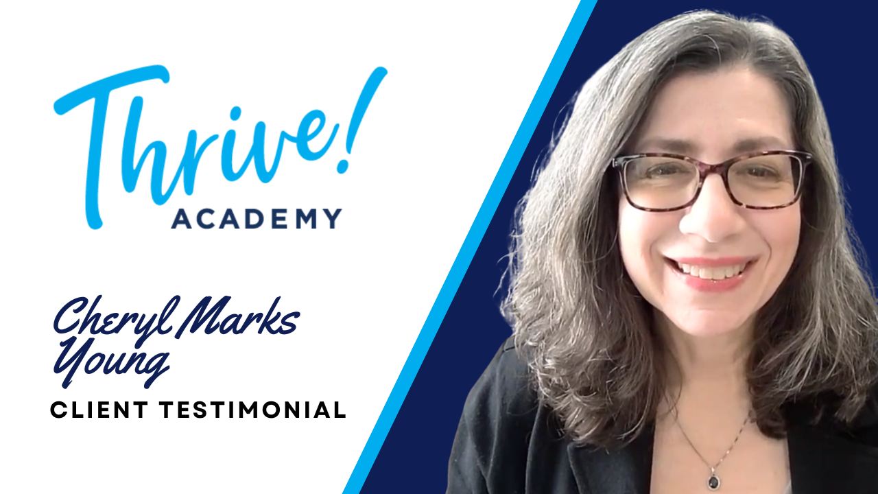 Cheryl Marks Young tells their story about Thrive Academy