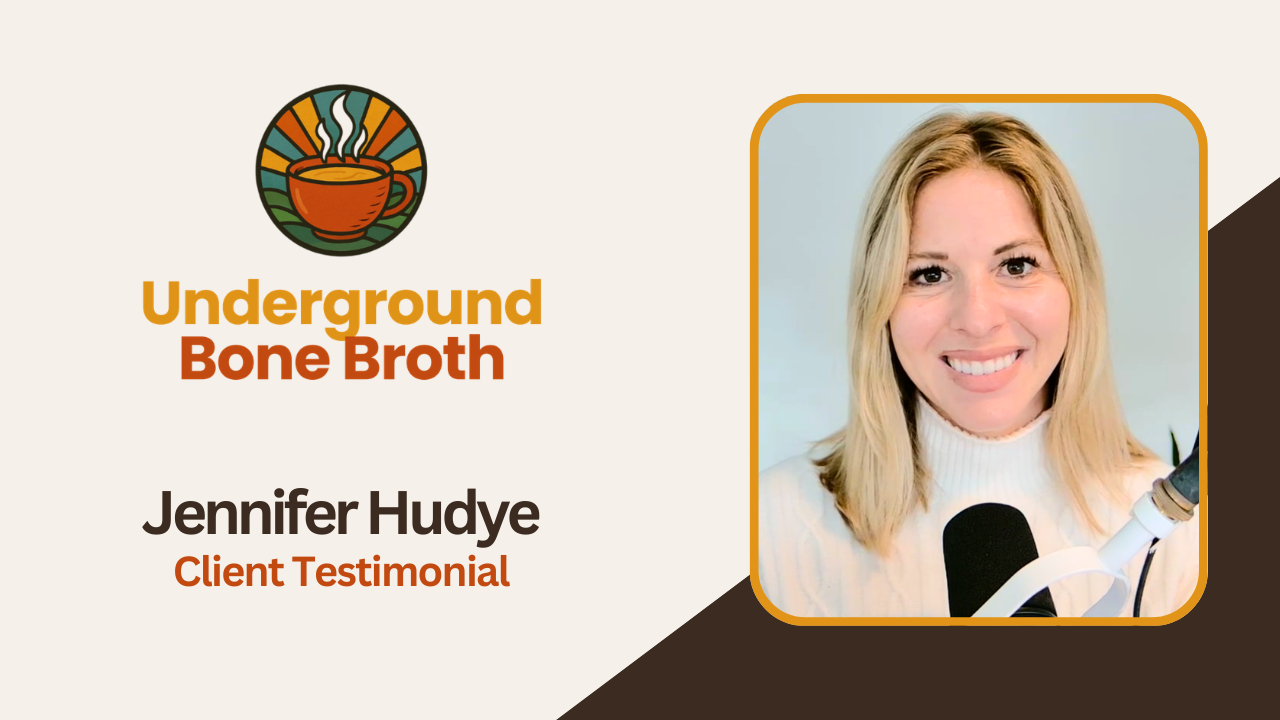 Jennifer Hudye-Moscow tells their story about Underground Bone Broth
