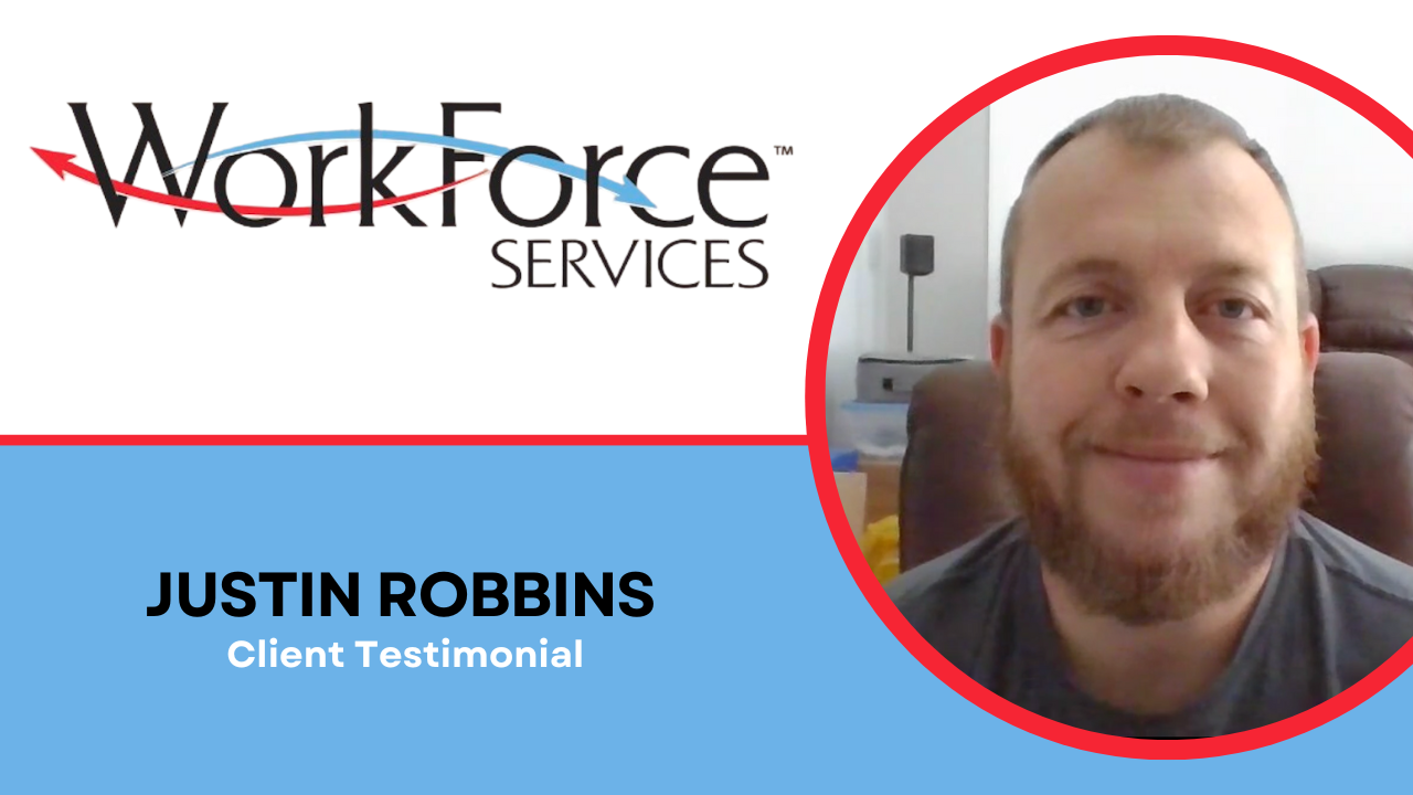 Justin Robbins tells their story about WorkForce Services